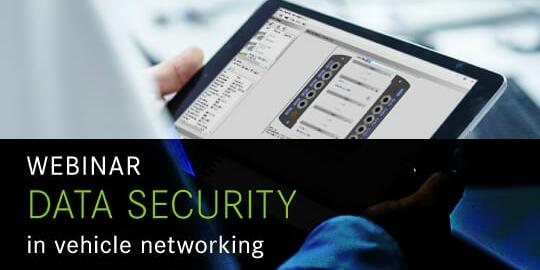 Webinar: Data security – forward-looking encryption in the field of vehicle networking